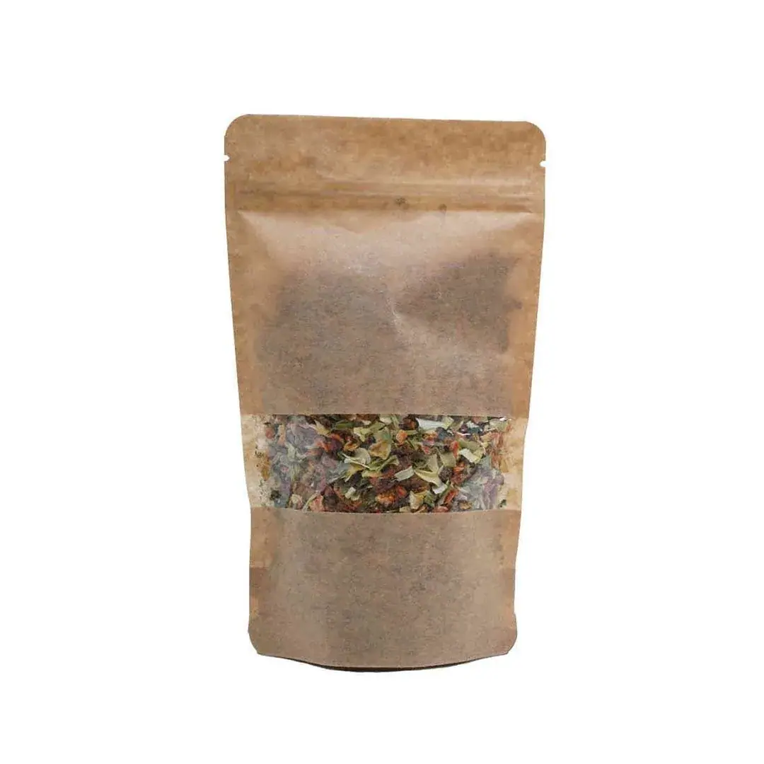 Dar Pencereli Kraft Doypack 1 kg 20x30+5 cm