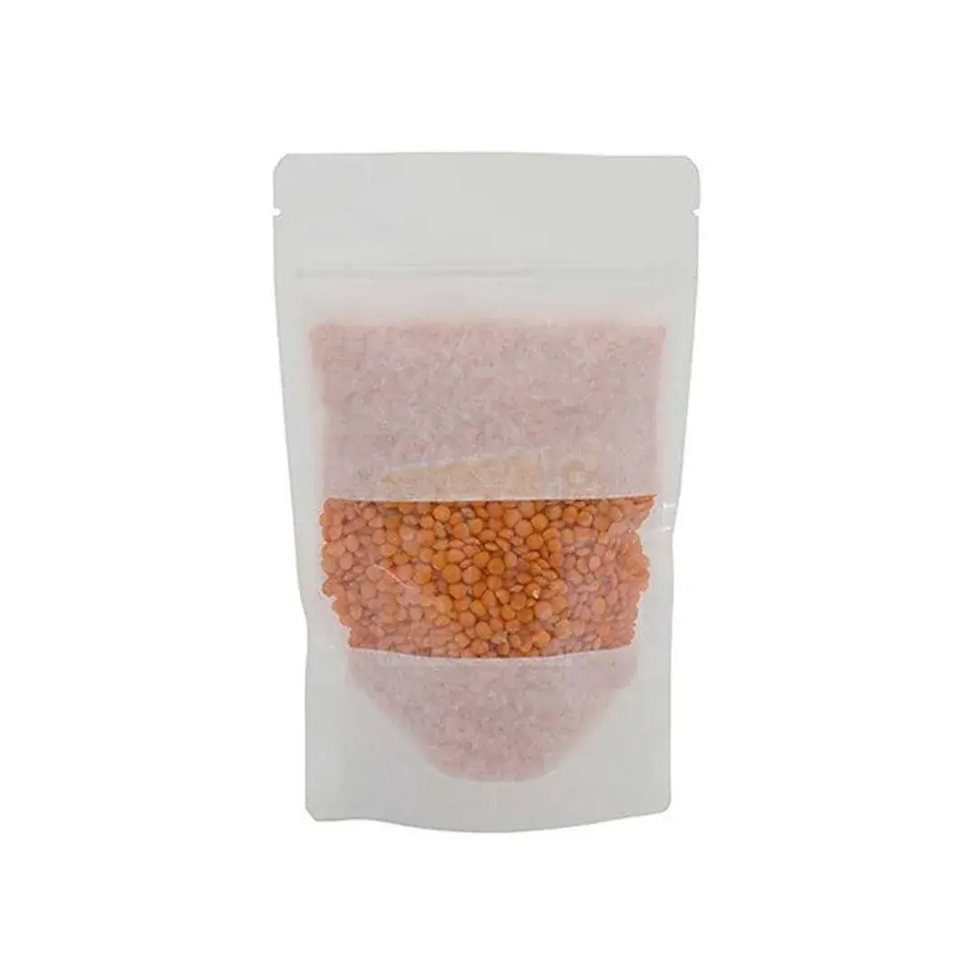 Dar Pencereli Beyaz Doypack 250 gr 13x22,5+3,5 cm