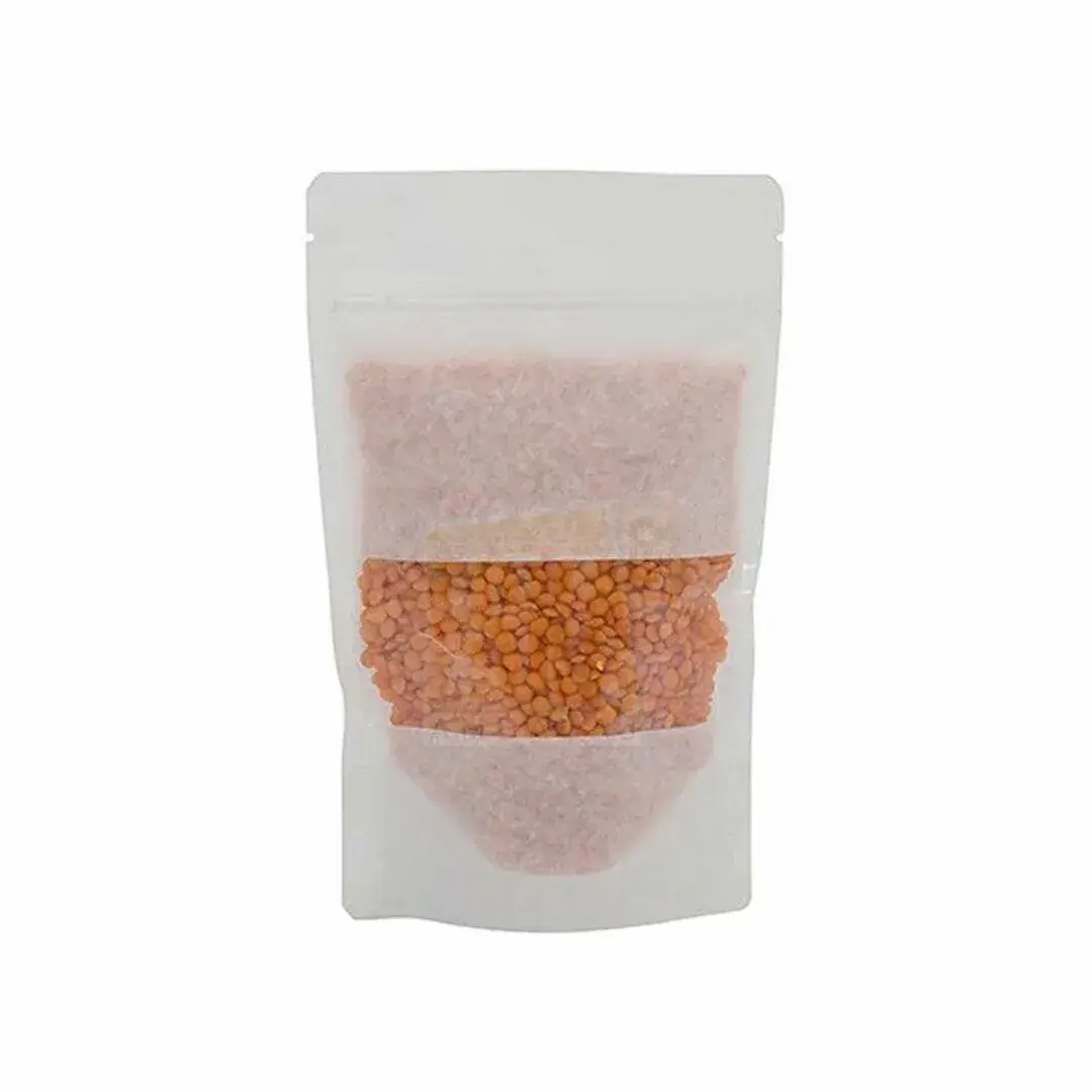 Dar Pencereli Beyaz Doypack 500 gr 16x27+4 cm