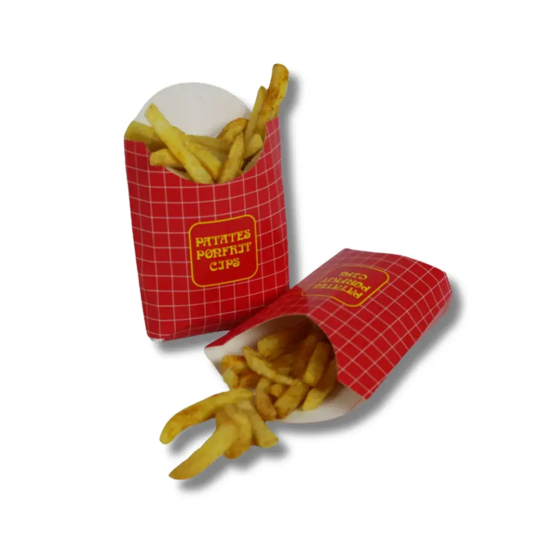 Patates Cips Kutusu Büyük Boy 15x9x4,5 cm