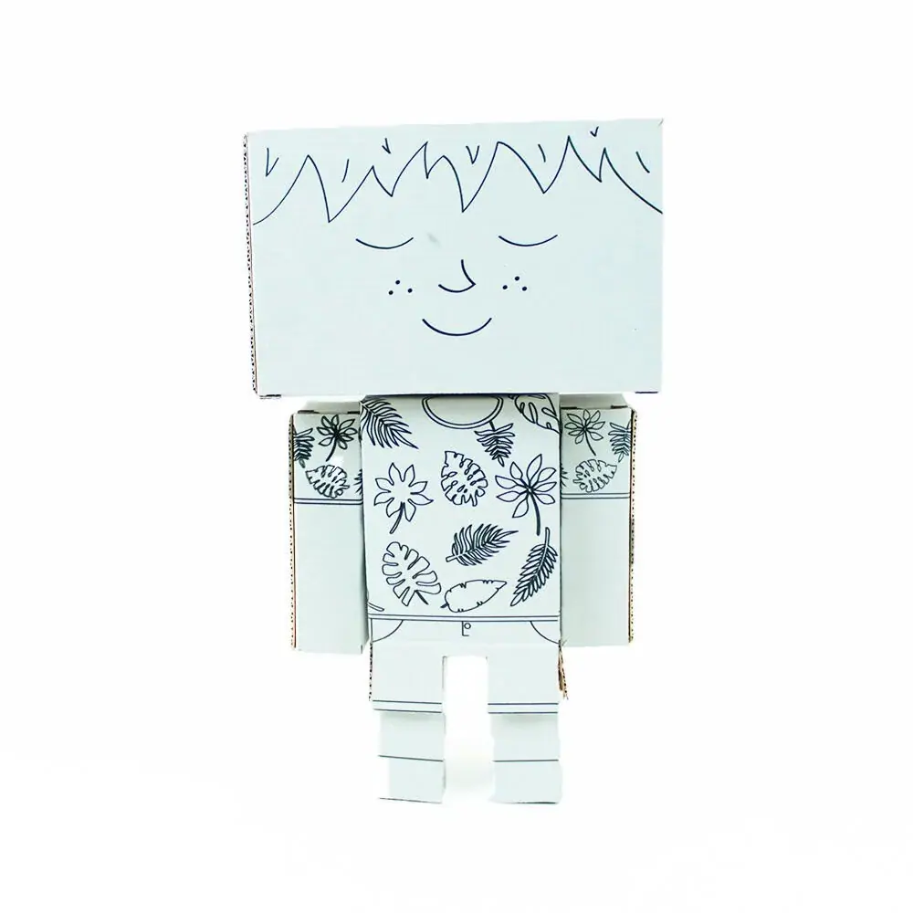Boyanabilir Karton Erkek Figürü Uni Boy 17x9x30 cm