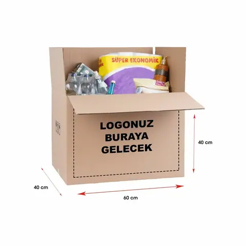 Logo Baskılı Çift Oluklu Taşıma Kolisi