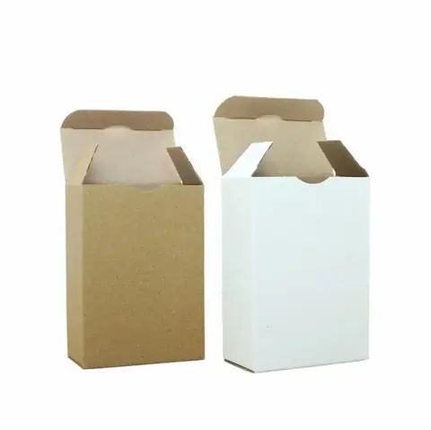 Beyaz İlaç Tipi Küçük Ürün Kutusu 7,5x7,5x3 cm
