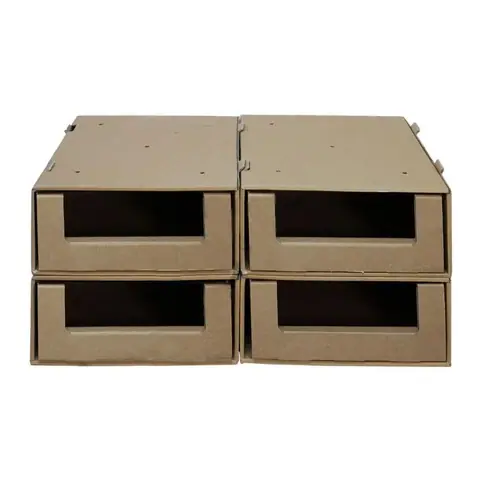 Çekmeceli Açık Karton Raf 49,5x39,5x17,5 cm
