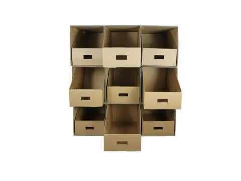 Çekmeceli Büyük Karton Raf 60x50x34,6 cm