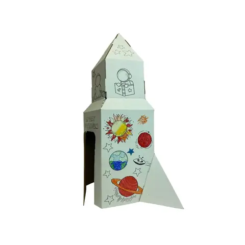 Karton Masaüstü Roket 40x40x50 cm